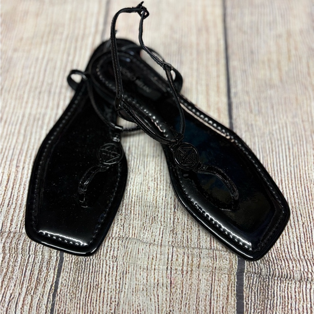Antonio Melanie Black Strappy Sandals size 8.5